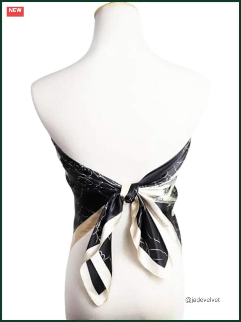 Satin Head Scarf for Women, 35x35 Square Silk Like Hair Scarf